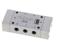 5/3 G1/8'' Valve pilote d'air à centre fermé 0-8bar/0-112psi Airtec