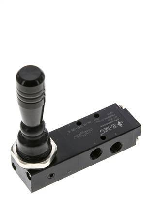 5/3 G1/8" Center Closed Hand Lever Valve Detent 0-8bar/0-112psi E.MC