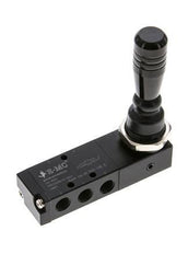 5/3 G1/8" Center Closed Hand Lever Valve Detent 0-8bar/0-112psi E.MC