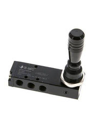 5/3 G1/8" Center Closed Hand Lever Valve Detent 0-8bar/0-112psi E.MC