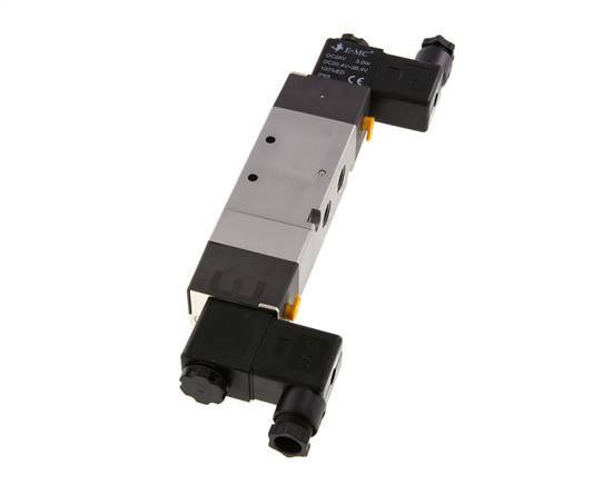 5/3 G1/4'' Electrovanne de centre de pression 24V DC 1.5-8bar/21.0-112psi E.MC