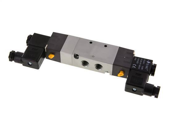 5/3 G1/4'' Electrovanne de centre de pression 24V DC 1.5-8bar/21.0-112psi E.MC