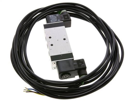 5/3 G1/4'' Center Closed Solenoid Valve 230V AC ATEX 3-10bar/42-140psi Airtec