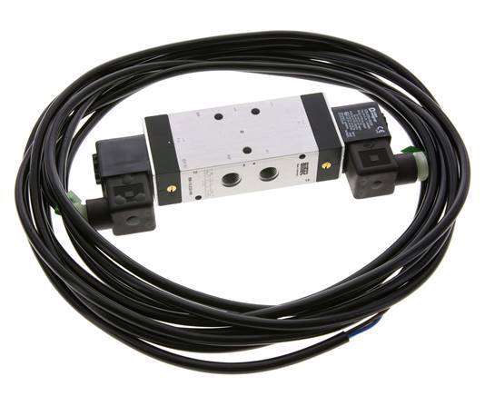 5/3 G1/4'' Center Closed Solenoid Valve 230V AC ATEX 3-10bar/42-140psi Airtec
