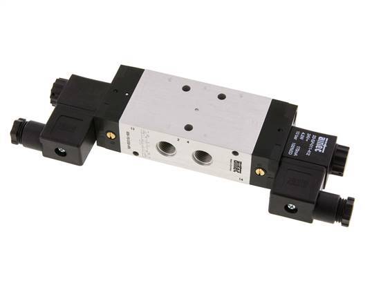 5/3 G1/4'' Electrovanne à centre fermé 24V AC 3-10bar/42-140psi Airtec
