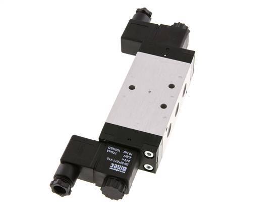 5/3 G1/4'' Center Closed Solenoid Valve 24V AC 3-10bar/42-140psi Airtec
