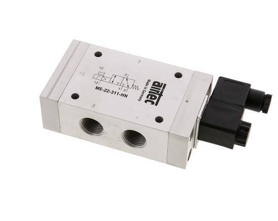 3/2 G1/2'' (G1/8'') Solenoid Valve External Pilot 230V AC 0-10bar/0-140psi Airtec