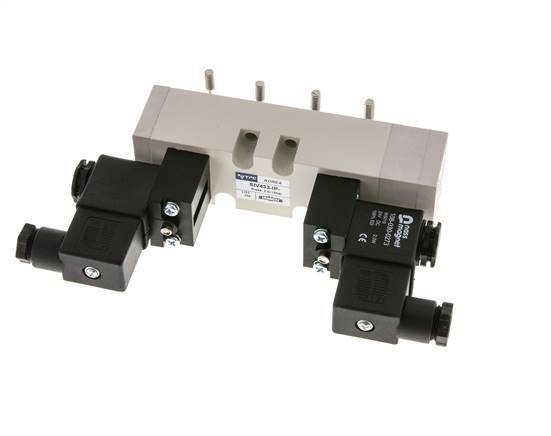 5/3 ISO 5599-1 Electrovanne à centre fermé 12V DC 2-10bar/28-140psi YPC