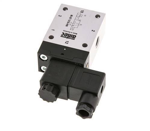 electrovanne 3/2 G1/4'' NC 12V DC 1.5-10bar/21.0-140psi Airtec