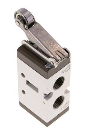 5/2 G1/4'' (G1/8'') Valve à levier à rouleau 0-8bar/0-112psi YPC