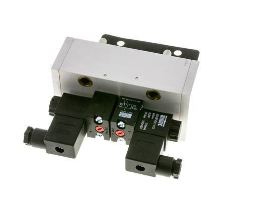 5/3 ISO 5599-3 Electrovanne centrale d'échappement 24V DC 3-10bar/42-140psi Airtec