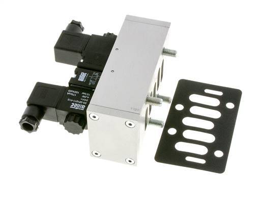 5/3 ISO 5599-3 Electrovanne centrale d'échappement 24V DC 3-10bar/42-140psi Airtec