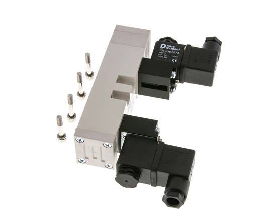 5/3 ISO 5599-1 Center Closed Solenoid Valve 115V AC 2-10bar/28-140psi YPC