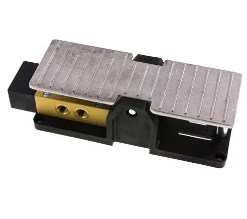 valve à pédale 5/3 G1/4'' à centre fermé 2.5-10bar/35.0-140psi