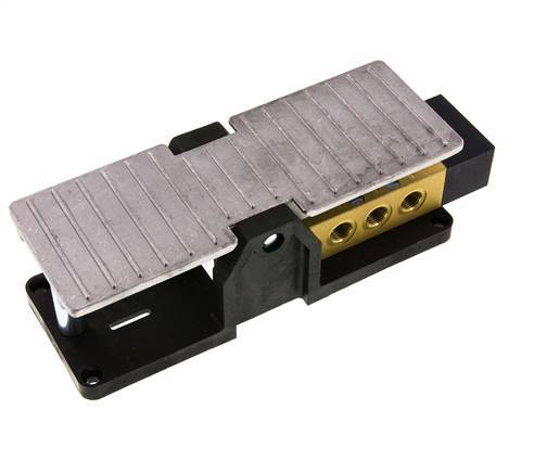 valve à pédale 5/3 G1/4'' à centre fermé 2.5-10bar/35.0-140psi