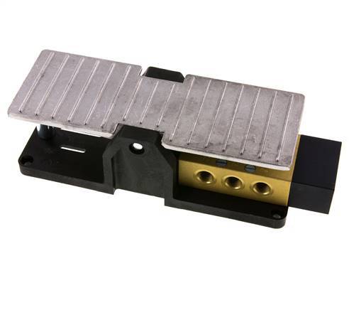 valve à pédale 5/3 G1/4'' à centre fermé 2.5-10bar/35.0-140psi