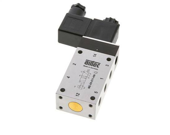 electrovanne 5/2 G1/8'' pilote externe 230V AC -0.95-10bar/-13.2-140psi Airtec