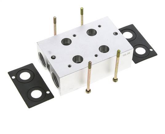 Manifold 2 stations E.MC 3/2 voies