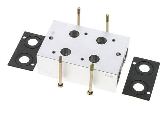 Manifold 2 stations E.MC 3/2 voies
