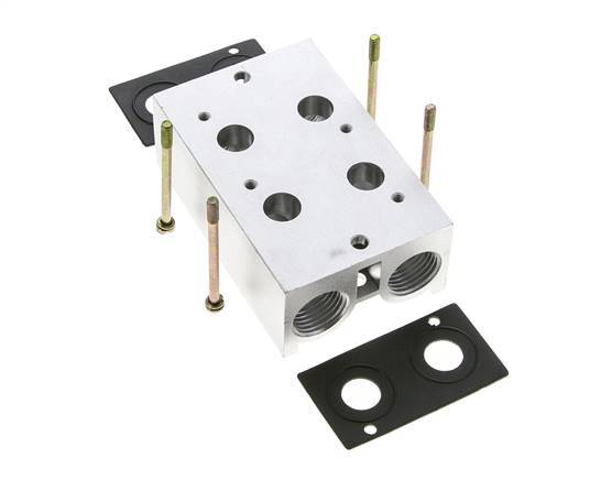 Manifold 2 stations E.MC 3/2 voies