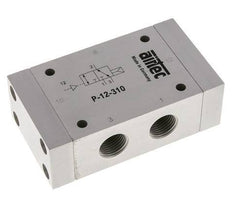 valve pilote d'air 3/2 G1/2'' (G1/8'') 1-10bar/14-140psi Airtec