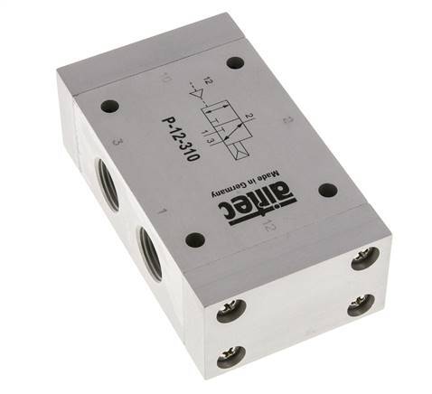 valve pilote d'air 3/2 G1/2'' (G1/8'') 1-10bar/14-140psi Airtec