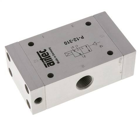 valve pilote d'air 3/2 G1/2'' (G1/8'') 1-10bar/14-140psi Airtec