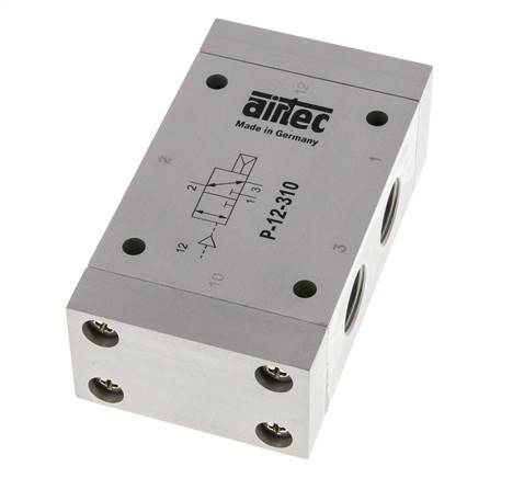 valve pilote d'air 3/2 G1/2'' (G1/8'') 1-10bar/14-140psi Airtec