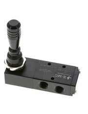 5/3 G1/4'' (G1/8'') Valve à levier manuel pour centre de pression 0-8bar/0-112psi E.MC