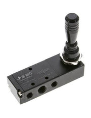 5/3 G1/4'' (G1/8'') Valve à levier manuel pour centre de pression 0-8bar/0-112psi E.MC