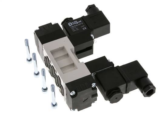 5/3 ISO 5599-1 Electrovanne centrale d'échappement 24V DC 2-10bar/28-140psi YPC