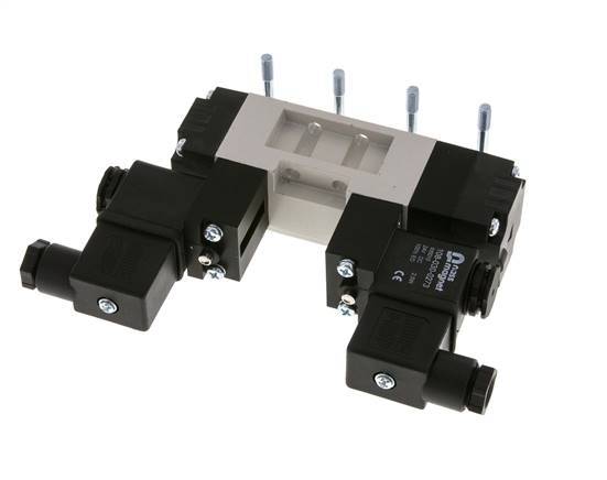 5/3 ISO 5599-1 Electrovanne centrale d'échappement 24V DC 2-10bar/28-140psi YPC