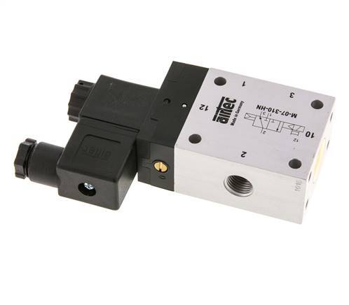 3/2 G1/4'' NO Solenoid Valve 115V AC 1.5-10bar/21.0-140psi Airtec
