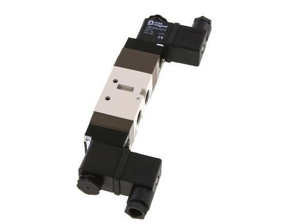 5/3 G1/4'' (G1/8'') Electrovanne de centre de pression 24V DC 2-10bar/28-140psi YPC