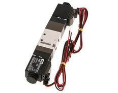 5/3 M5 Electrovanne à centre fermé 24V DC 2-10bar/28-140psi Fiche à 2 broches YPC