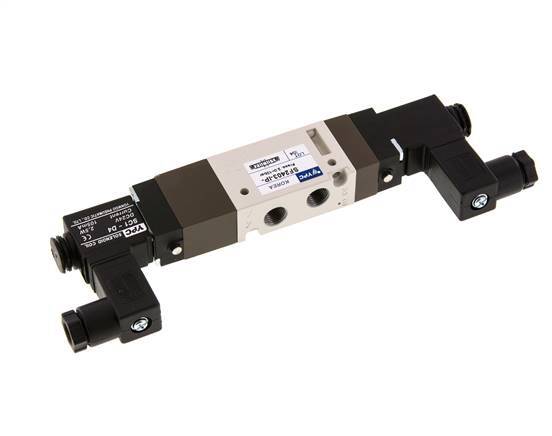 electrovanne centrale d'échappement 5/3 G1/8'' 12V DC 2-10bar/28-140psi YPC