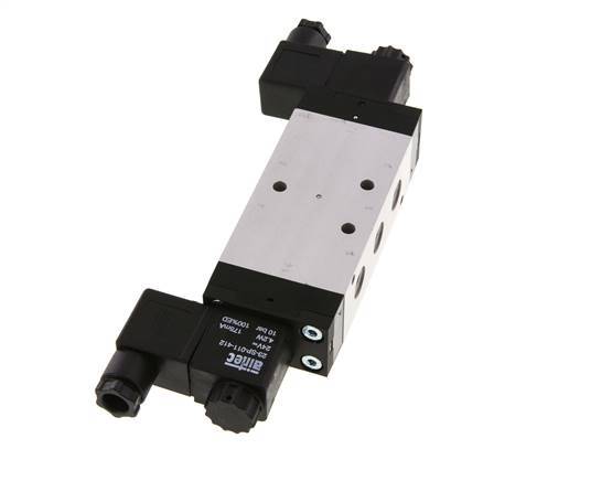 5/3 G1/4'' Electrovanne centrale d'échappement 24V AC 3-10bar/42-140psi Airtec
