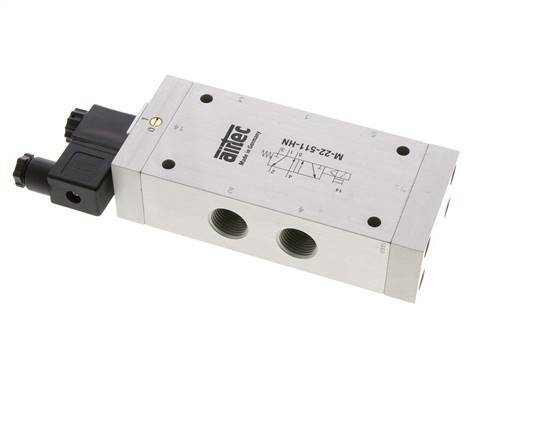 electrovanne 5/2 G1/2'' 24V DC 2-10bar/28-140psi Airtec