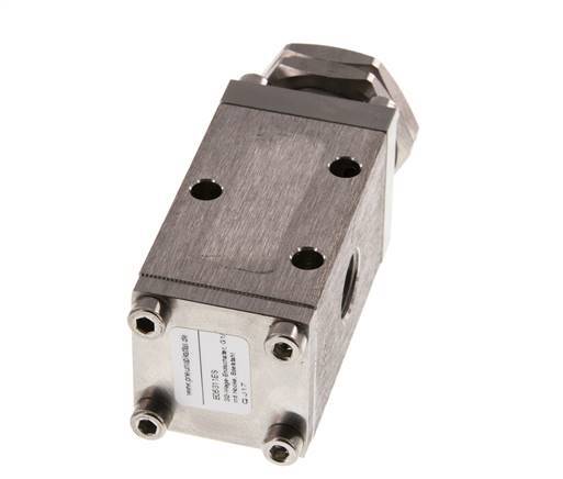 vanne à tige universelle 3/2 G1/4'' en acier inoxydable -0.95-12bar/-13.2-168psi