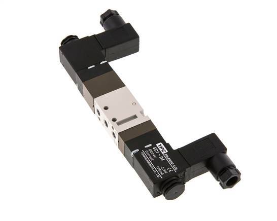 5/3 M5 Center Closed Solenoid Valve 24V AC 2-10bar/28-140psi YPC