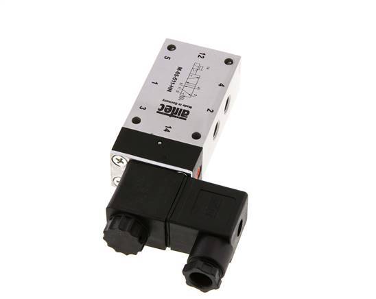 electrovanne 5/2 G1/8'' 24V DC 3-10bar/42-140psi Airtec
