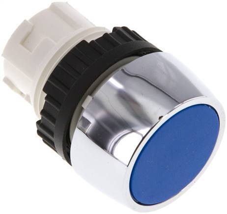 Fixation d'actionneur 22mm bouton poussoir bleu