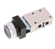 valve à bouton poussoir 3/2 G1/8'' noir 0-8bar/0-112psi YPC