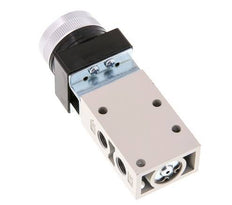 valve à bouton poussoir 3/2 G1/8'' noir 0-8bar/0-112psi YPC