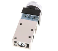 valve à bouton poussoir 3/2 G1/8'' noir 0-8bar/0-112psi YPC