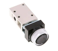 valve à bouton poussoir 3/2 G1/8'' noir 0-8bar/0-112psi YPC