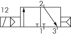 3/2 G1/8'' NC Solenoid Valve 230V AC 1.5-8bar/21.0-112psi E.MC