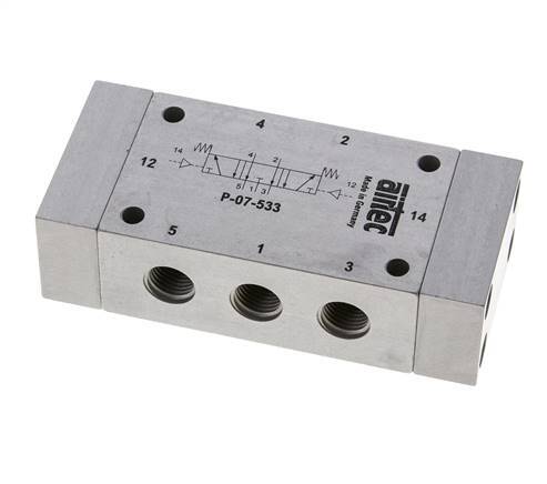 valve pilote d'air centrale d'échappement 5/3 G1/4'' 0-8bar/0-112psi Airtec