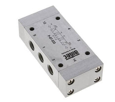 valve pilote d'air centrale d'échappement 5/3 G1/4'' 0-8bar/0-112psi Airtec