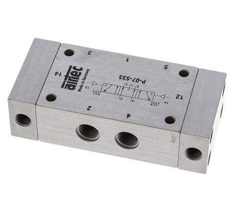 valve pilote d'air centrale d'échappement 5/3 G1/4'' 0-8bar/0-112psi Airtec